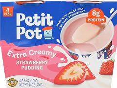 Petit Pot Strawberry Protein Pudding 4pk, 14 OZ | 8g protein