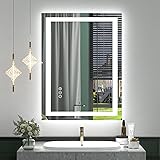 ODDSAN LED Lighted Bathroom Mirror 24x 32, Dimmable