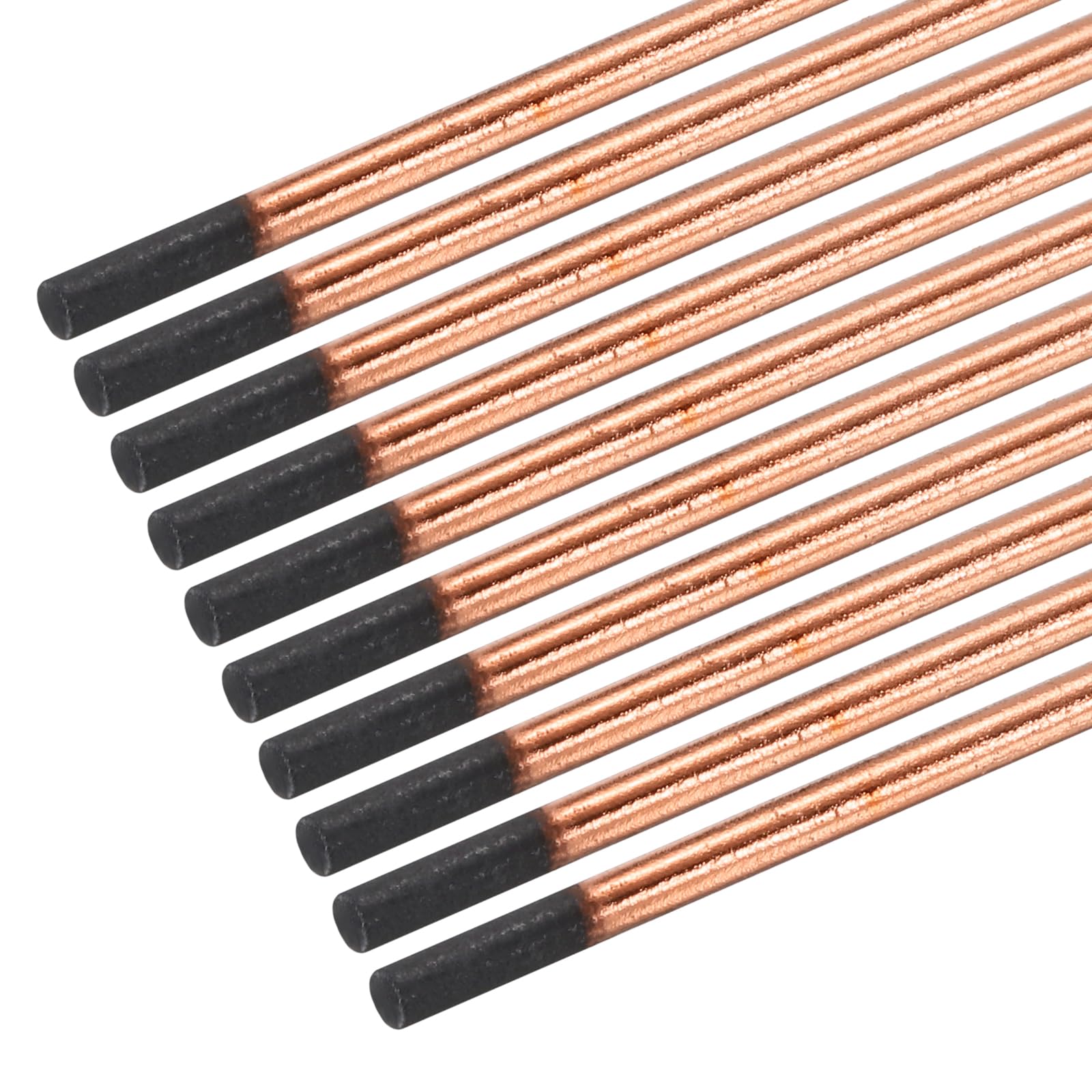 PATIKIL 20pcs 7mmx355mm(0.28"x14") Carbon Arc Air Gouging Rods Copper Graphite Coated Gouging Electrode Rods for Welding