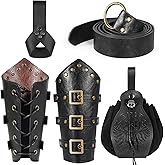 5Pcs Renaissance Accessories for Men, Medieval Viking Costume Accessories