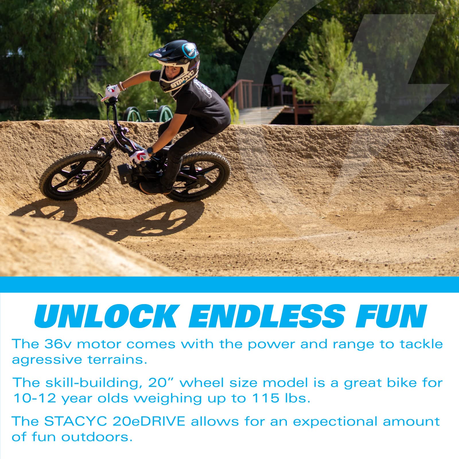 STACYC Brushless 20eDRIVE Electric Balance Bike for Kids Ages 10-12 Years Old
