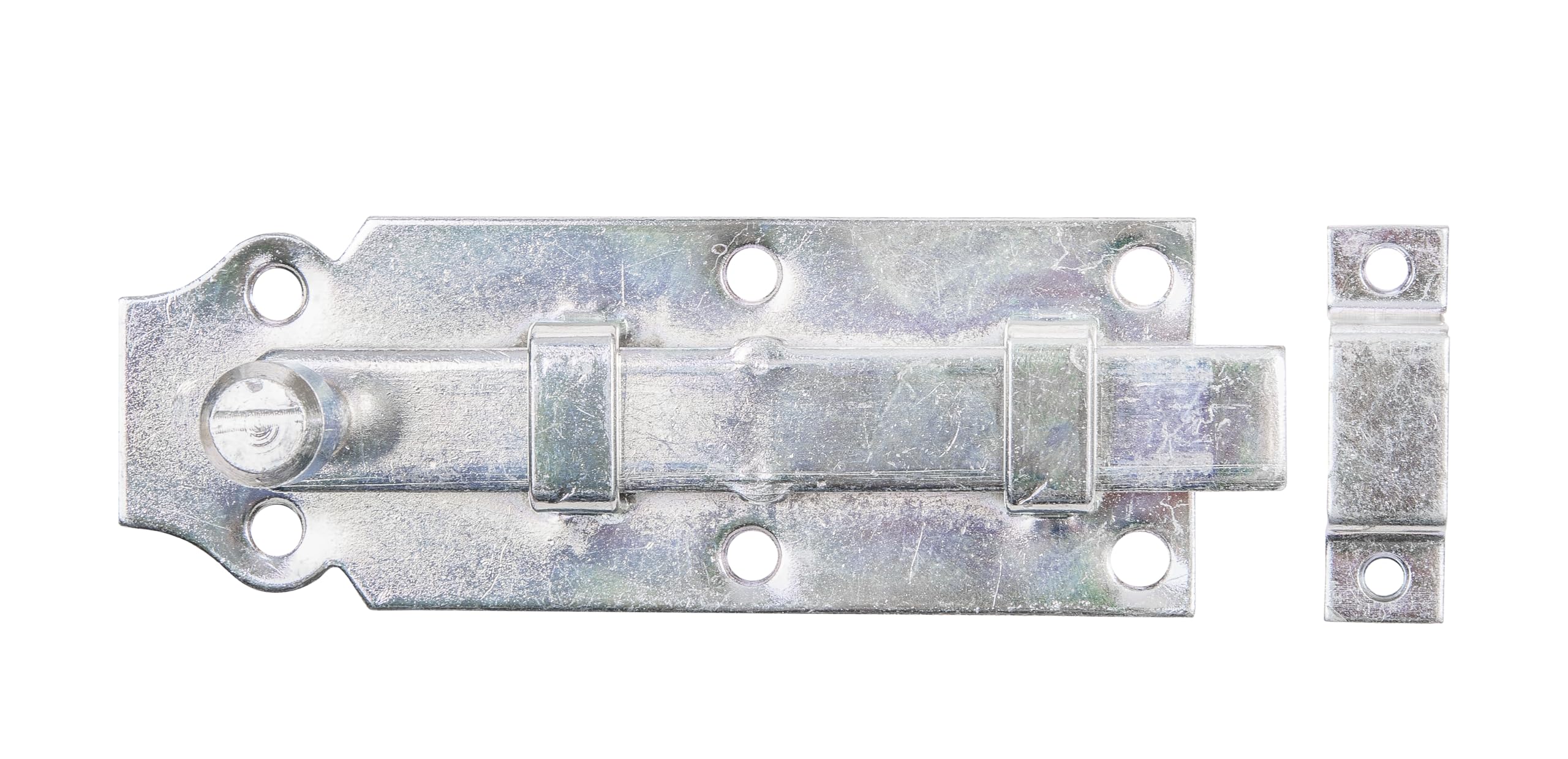 Door Hinge with Knob Handle with Fixed Loop Yellow-Galvanised