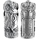 Metal Case Fits BIC, Covers Standard Full Size J6 Lighter. Zodiac Astrology Aries Design. One Piece Per Order