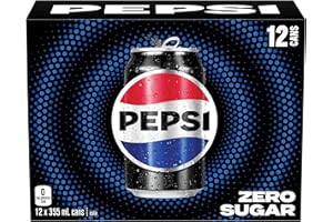 Pepsi Zero Sugar cola, 355 mL Cans, 12 Pack