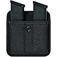 Bianchi Patroltek 8020 Double Mag Pouch with Open Top for Easy Access - Fits Duty Belt Mags for The Glock and More - Black (Size 2) 31396