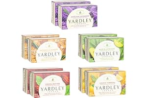 Yardley London Soap Bath Bar Bundle - 10 Bars: English Lavender, Oatmeal and Almond, Aloe and Avocado, Cocoa Butter, Lemon Verbena 4 Ounce Bars (Pack of 10, Two of each)