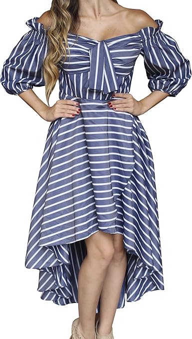 amazon blue and white dress