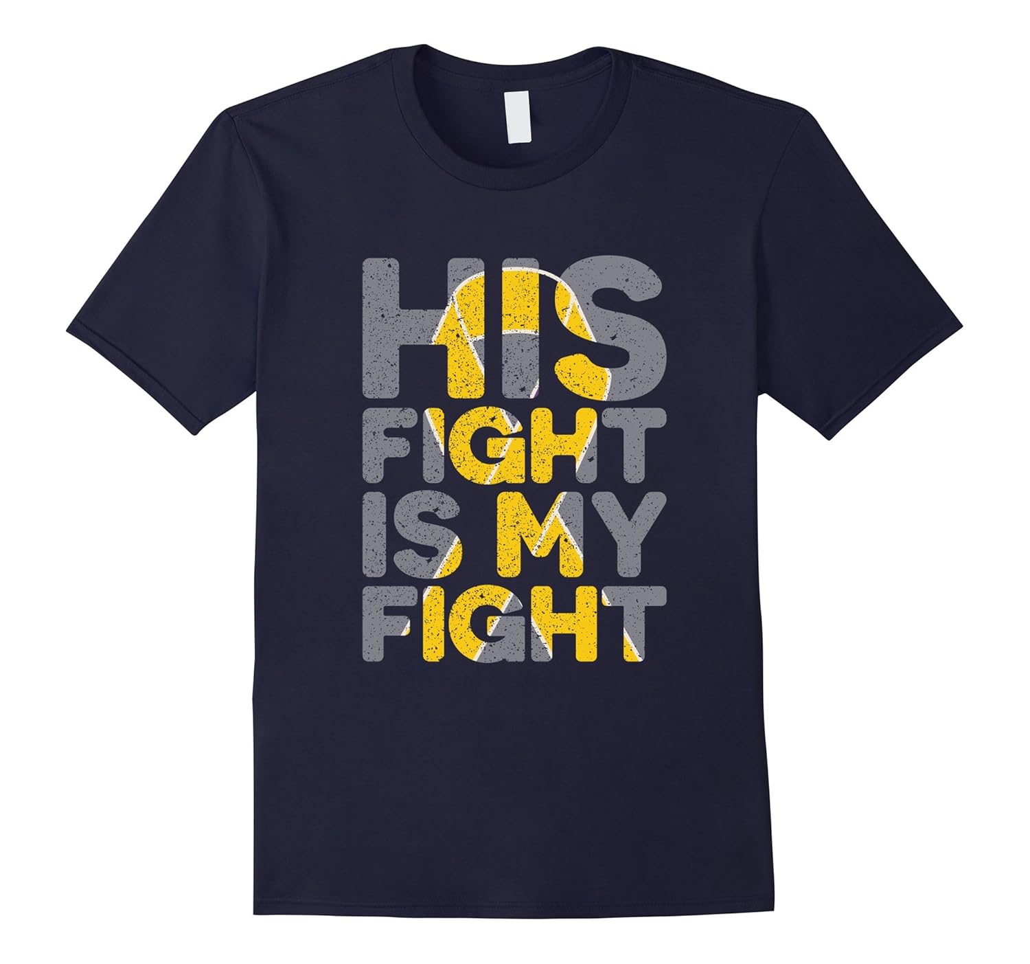 His Fight is My Fight Childhood Cancer Awareness Tee-ANZ