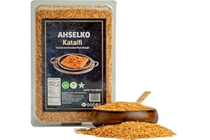 Ahselko Kataifi Shredded Phyllo Dough 200g (7oz) – Toasted Kadayif Pastry Strands for Kunafa, Baklava & Dubai Chocolate Filling – Halal, Kosher, Vegan