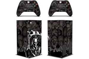 AMR Racing 247 Skins Graphics kit Sticker Decal Compatible with Xbox Series X and Wireless Controllers - Reaper Black