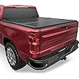 TITANICMOTOR Fiberglass Hard Tri Fold Truck Bed Tonneau Cover Compatible for 2014-2018 Chevy Silverado/GMC Sierra 1500 Fleetside 5.8FT 69.3Inch