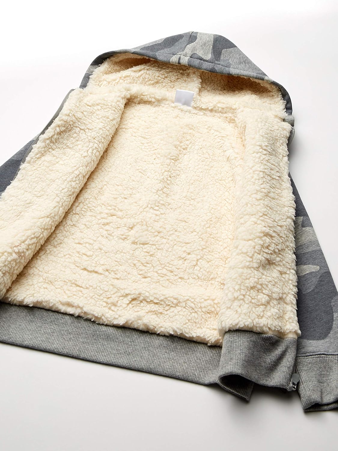  Brand - Spotted Zebra Boys Sherpa-Lined Fleece Long-Sleeve Zip-Up Sweatshirt Hoodies: Clothing