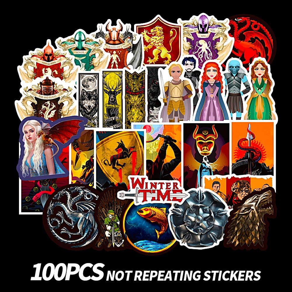 CHSTAR Water Bottles Stickers, Cool Laptop Sticker for Computer,Hydro Flask,Guitar,Bike,Skateboard Stickers Waterproof Vinyl Decals Stickers,Best Gift for Adult,Children,Teen 100pcs Pack.