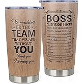 Boss Gifts for Men - Bosses Day Gifts for Men - Christmas Birthday Appreciation Gift for Bosses from Employee - Manager Leader Principal Boss Day Gift Ideas for Him - 20 oz Stainless Steel Tumbler