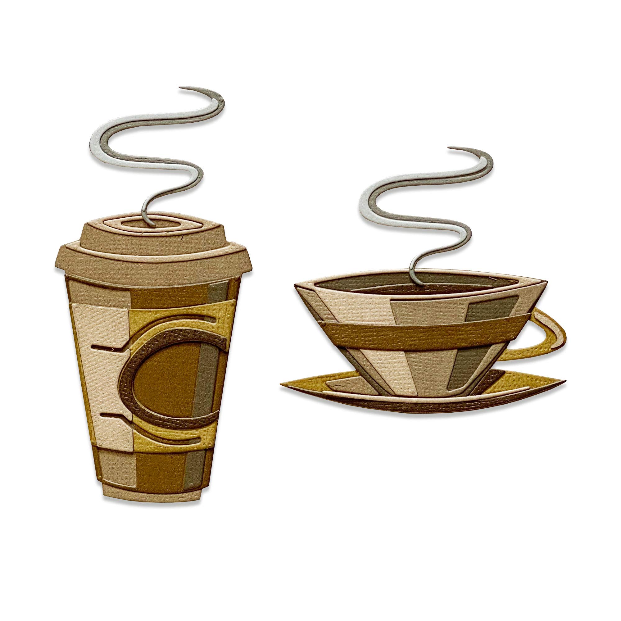 Sizzix Thinlits Die 665212 Cafe Colorize by Tim Holtz 14 Pack, Multicolour, One Size