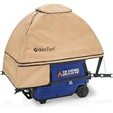 GenTent Inverter Generator Tent, Tan, Original - Standard | Waterproof, NFPA-Rated, Ripstop Vinyl Running Cover, for Fully Encased Inverters with Case Perimeters up to 120 inches