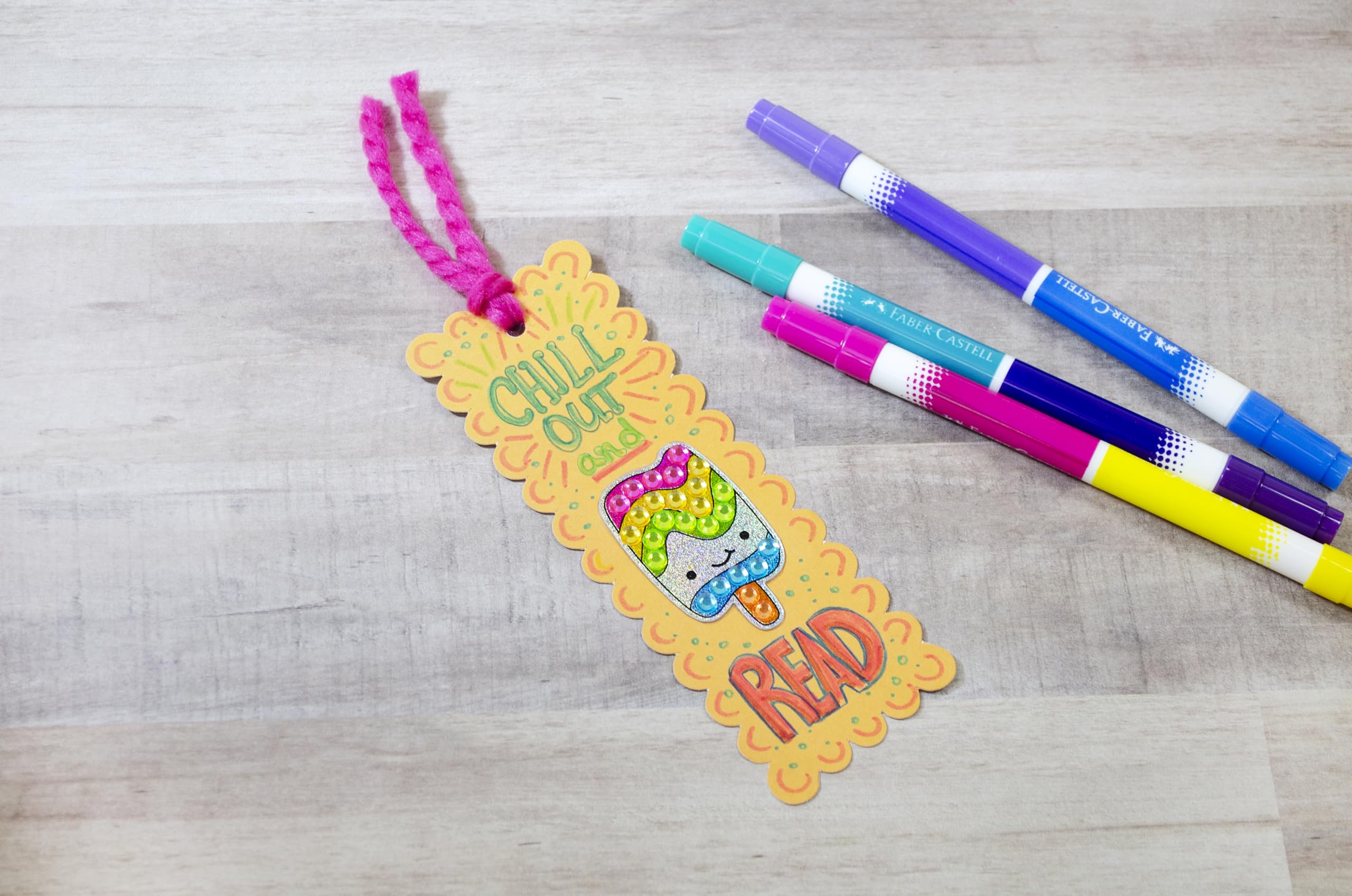 Creativity for Kids Big Gem Diamond Painting Kit: Sweets Stickers and Suncatchers - Diamond Art for Kids, DIY Stickers and Suncatcher Kit for Girls (Ages 6+)