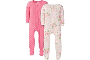 Gerber baby-girls 2-pack Footed Pajamas