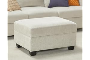 VanAcc Sofa Comfy Sofa Couch with Extra Deep Seats, Modern Sofa- Ottoman Sofa, Couch for Living Room Apartment Lounge, Beige Chenille