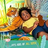 W&O Jungle Adventure Play Tent with Jungle Sounds for Kids - Pop Up Tent view 7