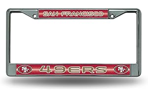 Rico Industries NFL Football Classic 12" x 6" Silver Bling Chrome Car/Truck/SUV Auto Accessory