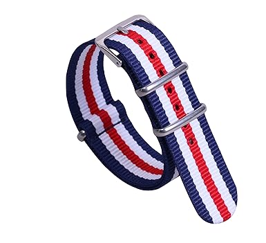 18mm Elegant Sport Military Durable Stylish Nylon NATO Style Watch Straps Bands Replacements for Men