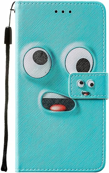 TTNAO Compatible with Samsung Galaxy S21 5G CaseFlip Leather Wallet pattern Shockproof Soft Card Slot PU Stand Function Bumper Cover1Screen Protector CrossBig eyed Monster