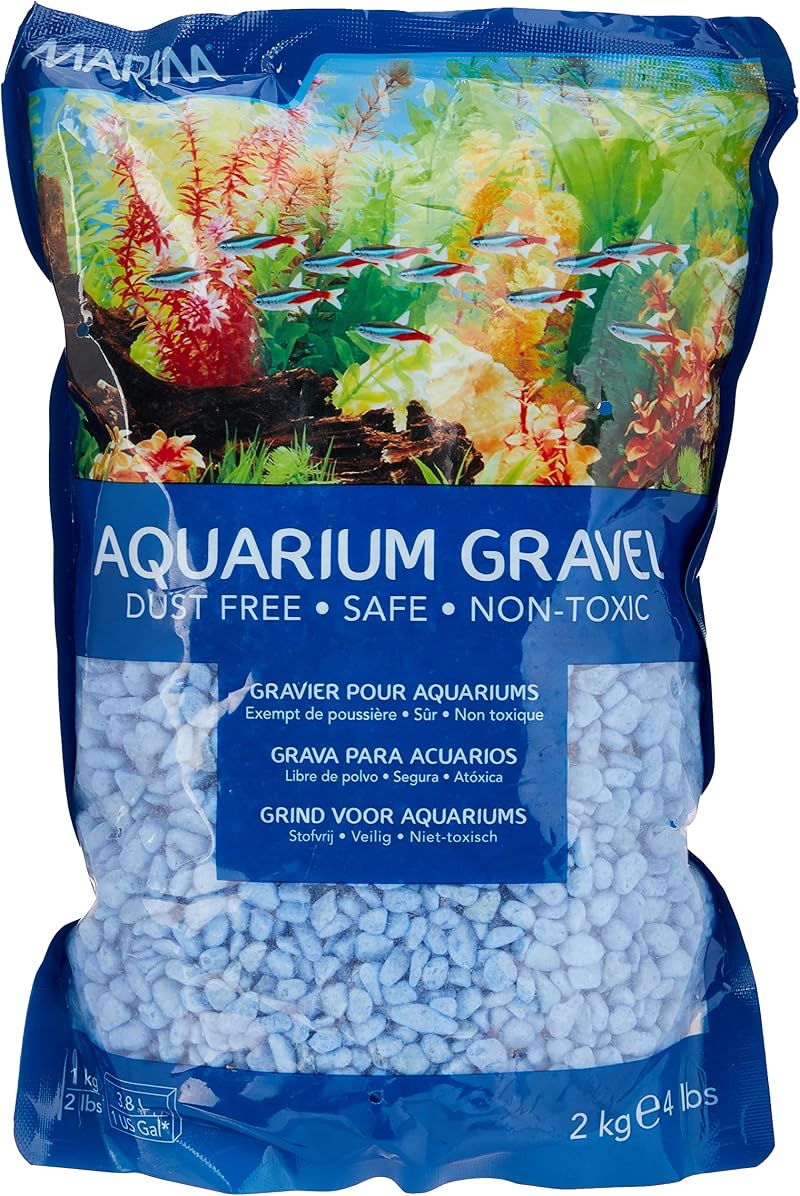 Marina Decorative Aquarium Gravel Surf Blue 2 Kg