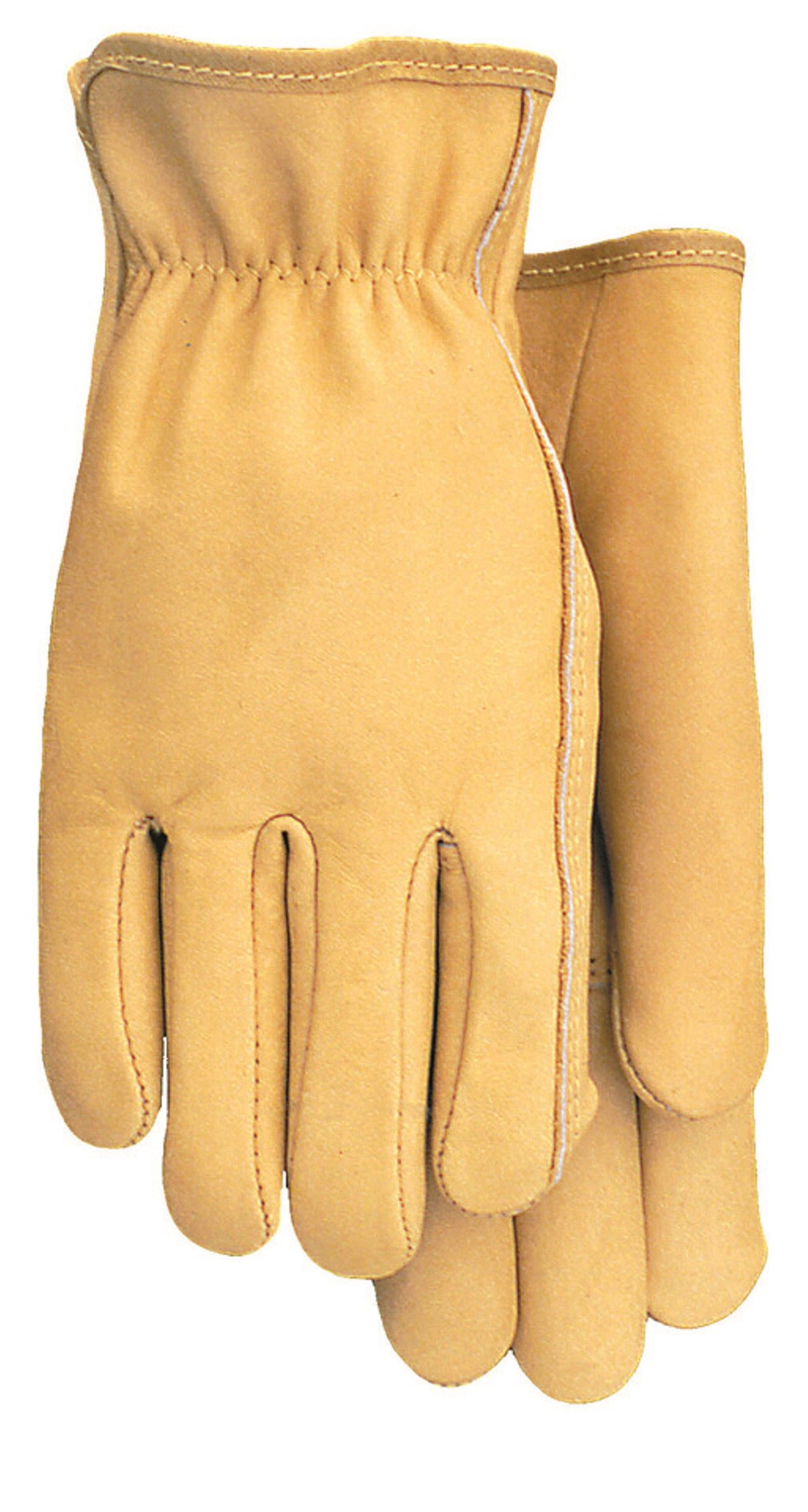 Midwest Gloves & Gear 608 American Made Top Grain Cowhide Leather Gloves, Work Gloves Men, Small