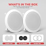 Pyle Ceiling Speakers 13.34cm Flush Mount 150W Pair 2-Way Indoor Outdoor view 7