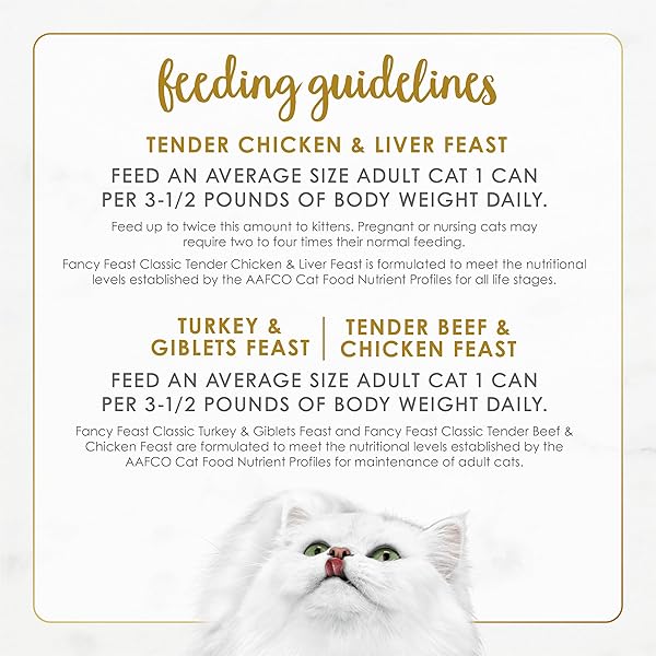 FANCY FEAST POULTRY AND BEEF FEAST CLASSIC PATE COLLECTION GRAIN FREE WET CAT FOOD VARIETY PACK – (PACK OF 30) 3 OZ. CANS