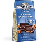 GHIRARDELLI Sea Salt and Caramel Dark Chocolate Squares, 151-Gram Bag