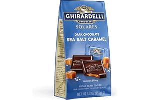 GHIRARDELLI Sea Salt and Caramel Dark Chocolate Squares, 151-Gram Bag