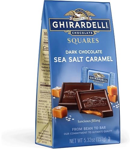 Sanders Dark Chocolate Sea Salt Caramels – 36 Oz – Kosher, Gluten Free – Exp 10/2026