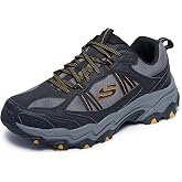 Skechers Men's Stamina AT Upper Stitch | Casual, Trail, Memory Foam, DuraLeather Mesh Upper, Shock-Absorbing Midsole