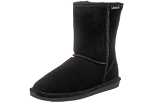 BEARPAW Emma Short Women's Classic Winter Slip On Boots, Lightweight Suede Boots, Multiple Colors