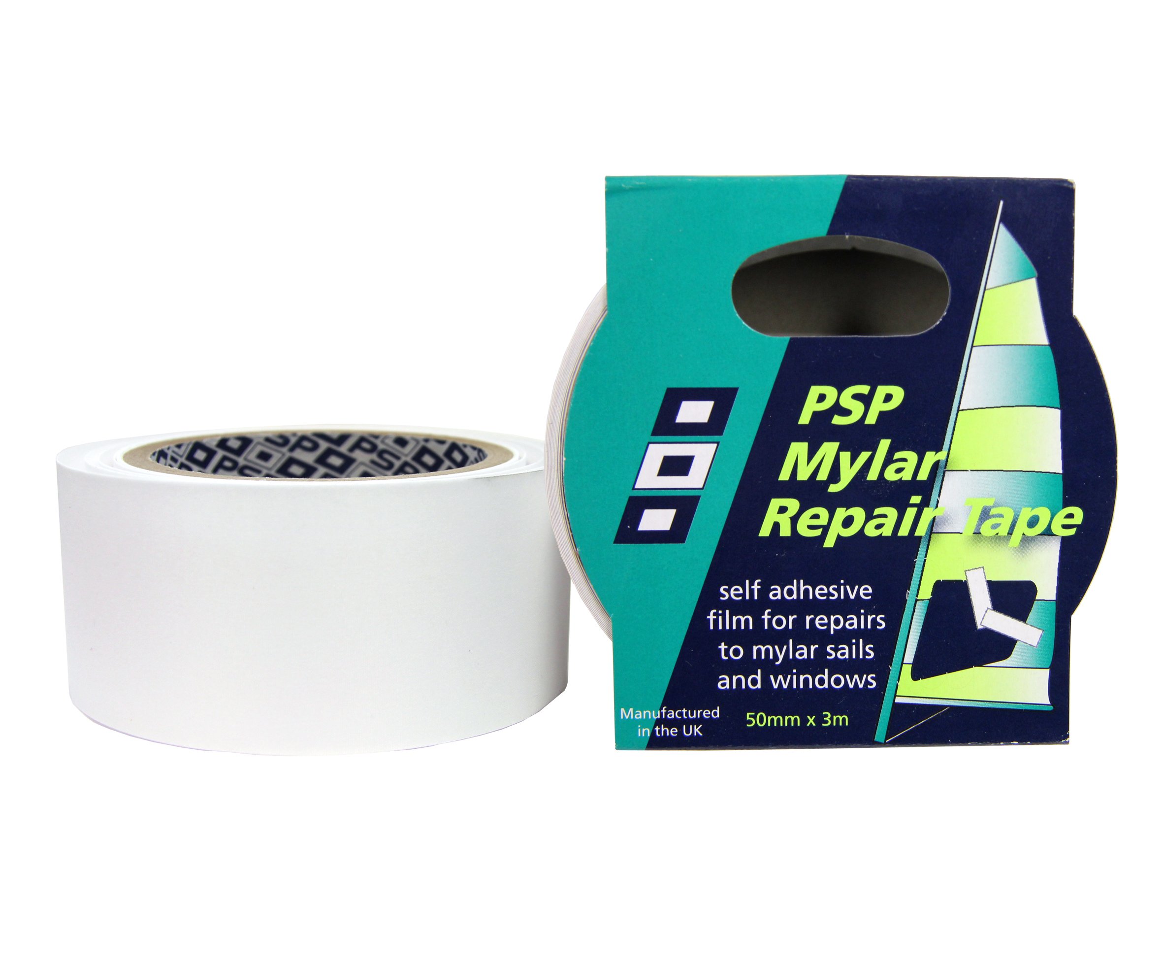 Ascan Segeltape Reparaturband Mylar PSP in standard Ausführung 50cmx 3 Meter - Selbstklebende Segel Windowreparatur Süßwasser Salzwasser Surfsegel Yachtsegel transparent