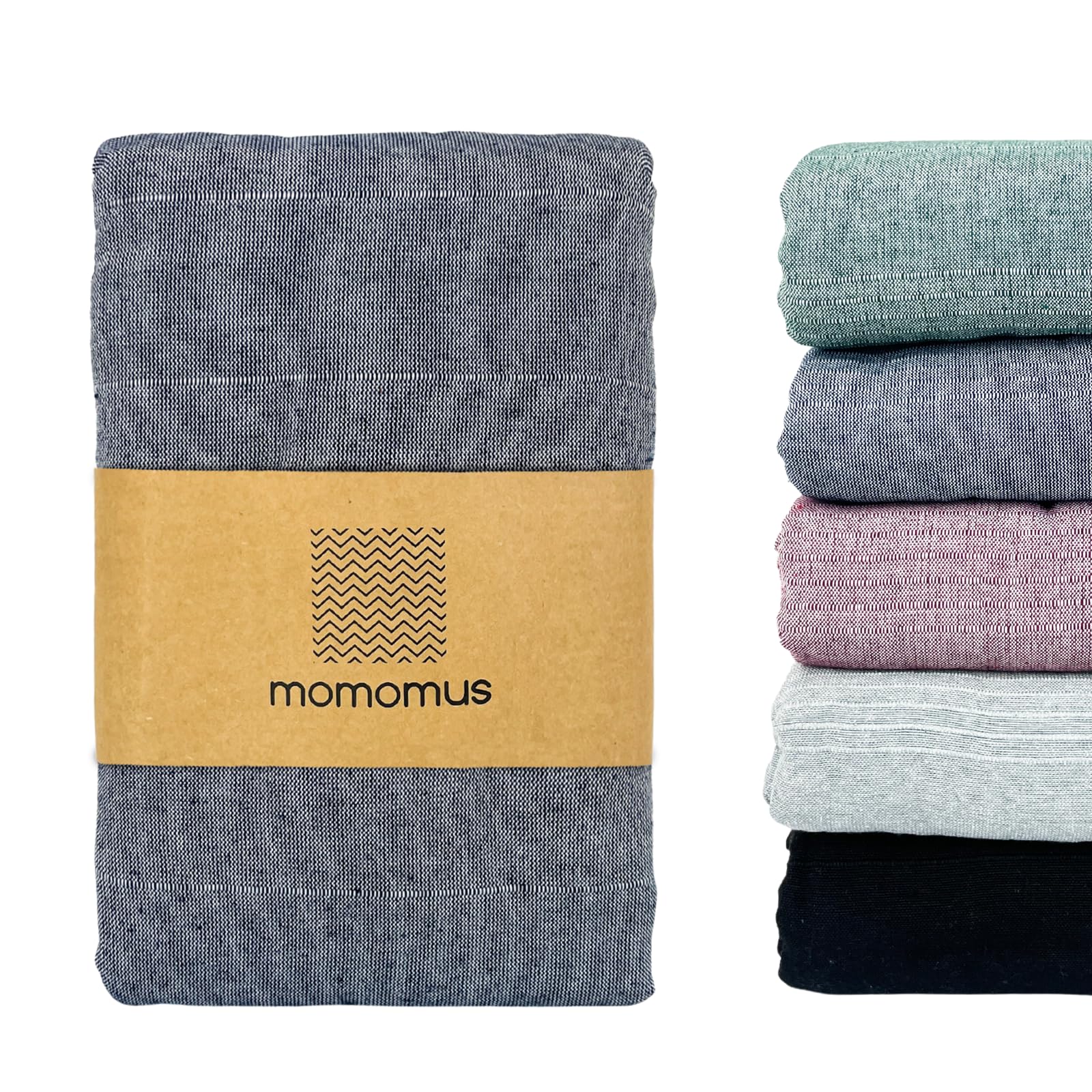 MOMOMUS Decorative Throw for Sofas or Summer Bed Throw - Lightweight, Multi-purpose, Comfortable - Ideal for Armchairs - Blue, 230x260 cm