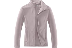 Outdoor Ventures Women's Lightweight Warm Zip Up Long-Sleeve Soft Polar Fleece Jacket for Fall Winter