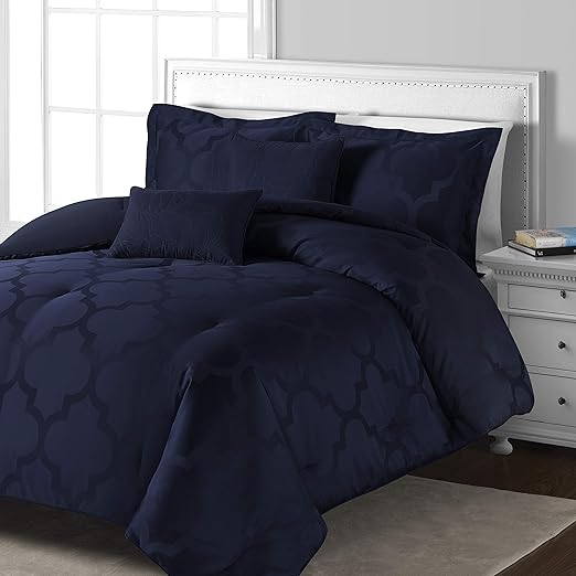 Amazon Com Comfy Bedding Lantern Jacquard Microfiber 5 Piece