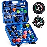 Orion Motor Tech Coolant Pressure Tester Kit, 31pc Master Coolant Vacuum Refill Kit with 23 Radiator Adapters, Radiator Cooli