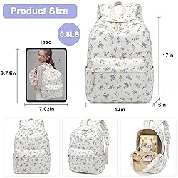 Bluboon Backpack for School Girls Women, Cute