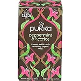 Pukka Organic Herbal Tea Peppermint &amp; Licorice 20 Tea Bags