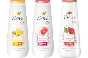 Dove Limited Edition Body Wash for women 3 count Mixed Summer Variety Pack for Hydrated & Soft Skin 20 fl oz