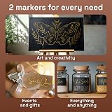 ARTISTRO ARTISTRO 2 Gold Metallic Acrylic Paint Pens 0.7mm Extra Fine Tip view 6