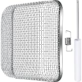 Tatuo Flying Insect Screen RV Furnace Vent Cover Water Heater Vent Cover Stainless Steel Mesh with Installation Tool (4.5 x 4