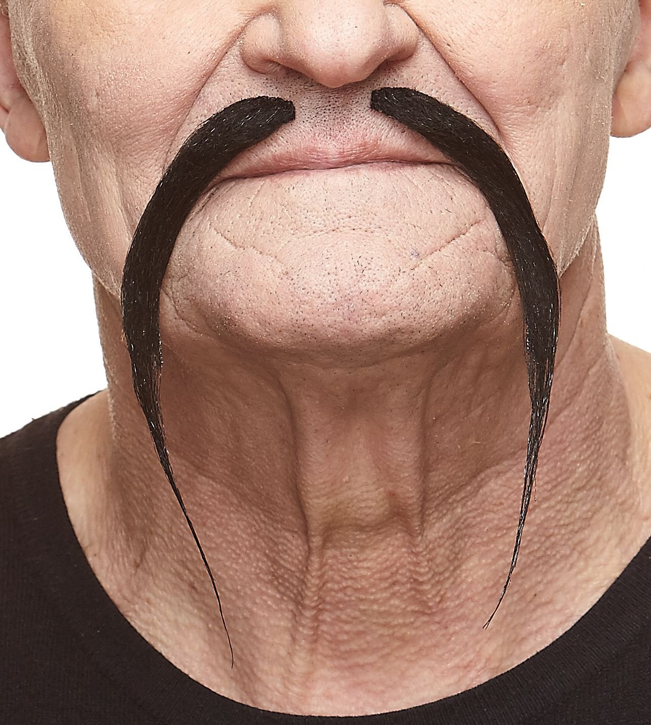 Mustaches Fake Mustache, Self Adhesive, Novelty, Chinese False Facial Hair, Black Color