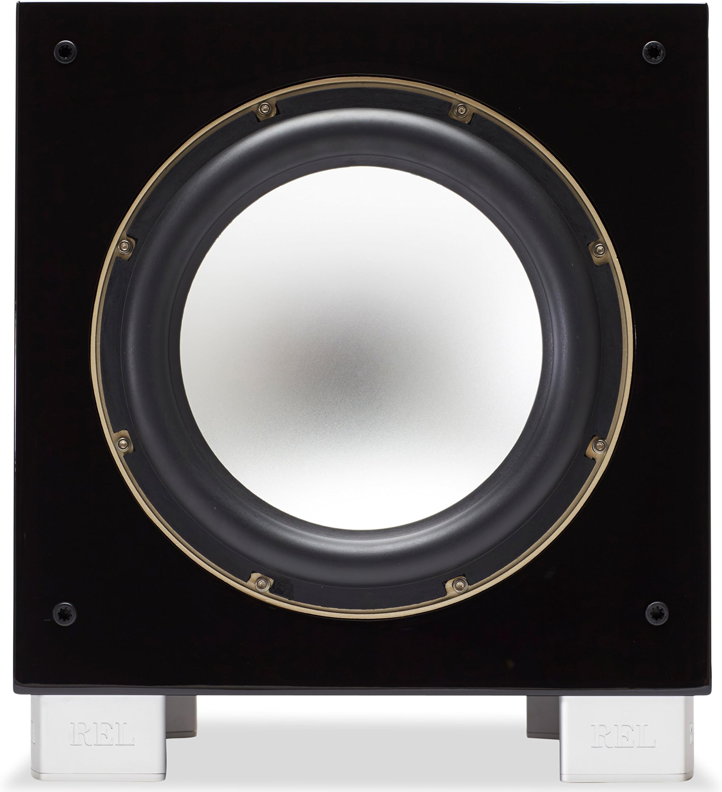 REL Acoustics S/5 SHO Subwoofer (Super High Output), Longbow Wireless Compatible, Black Lacquer