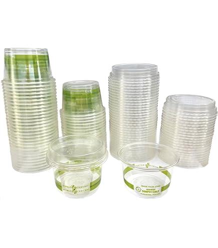 Souffle 4oz Sin Tapa Desechable Biodegradable Paquete Con 100 Piezas