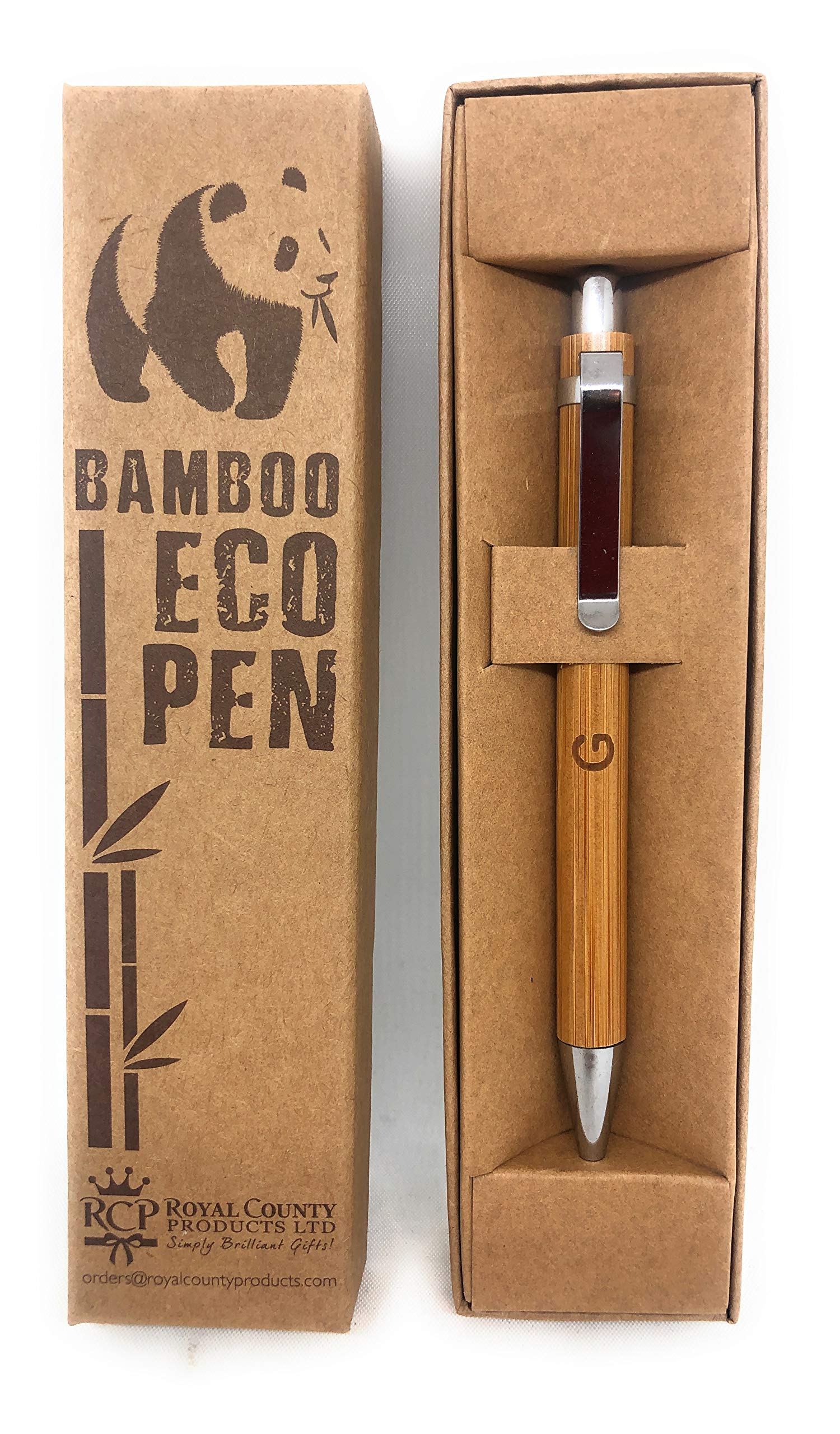 Personalised Bamboo Pens - Eco Friendly - G